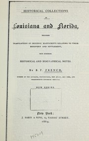 Cover of: Historical collections of Louisiana and Florida by New series.