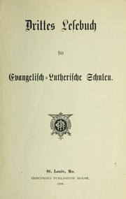 Cover of: Drittes Lesebuch fu r evangelisch-lutherische Schulen