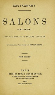 Cover of: Salons (1857-1870)