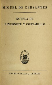 Cover of: Novela de Rinconete y Cortadillo by Miguel de Cervantes Saavedra