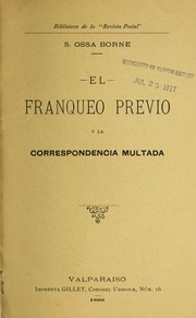 Cover of: El franqueo previo y la correspondencia multada.