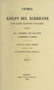 Storia di Ajolfo del Barbicone e di altri valorosi Cavalieri by Andrea di Jacopo di Barberino di Valdelsa