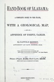 Cover of: Handbook of Alabama by Saffold Berney