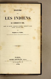 Cover of: Notice sur les Indiens de l'Amérique du Nord by par Eugène A. Vail ...