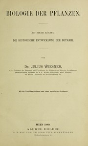 Cover of: Biologie der Pflanzen ...