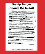 Cover of: Sandy Berger Should Be In Jail