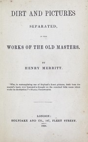 Cover of: Dirt and pictures separated by Henry Merritt