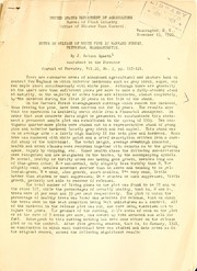 Cover of: Notes on release of white pine in Harvard Forest, Petersham, Massachusetts
