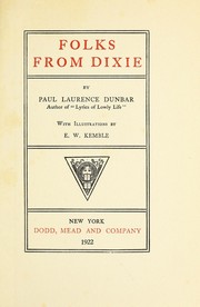 Cover of: Folks from Dixie by Paul Laurence Dunbar