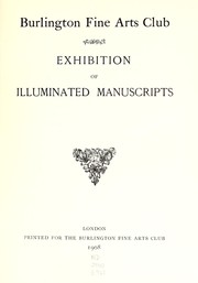 Cover of: Exhibition of illuminated manuscripts by Cockerell, Sydney Carlyle Sir