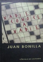 Cover of: Nadie conoce a nadie