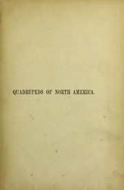 Cover of: The vivparous quarupeds of North America