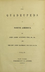 Cover of: The quadrupeds of North America
