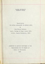 Cover of: The social philosophy of Georges Sorel by John Watson Robinson