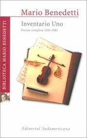 Cover of: Inventario uno by Mario Benedetti, Mario Benedetti