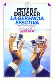 Cover of: La gerencia efectiva
