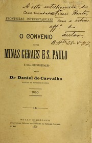 Cover of: Fronteiras interestaduaes by Daniel de Carvalho