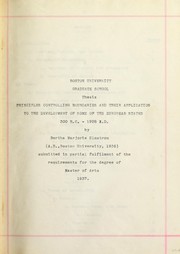 Cover of: Principles controlling boundaries and their application to the development of some of the European states 300 B.C.-1928 A.D. by Bertha Marjorie Elmstrom, Bertha Marjorie Elmstrom