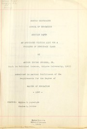 Cover of: An annotated fiction list for a problems of democracy class by Arthur Irving Burgess, Arthur Irving Burgess