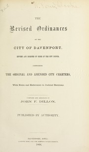 The revised ordinances of the city of Davenport by Davenport, Iowa