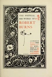 The poetical works of Robert Burns by Robert Burns