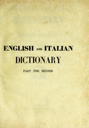 Cover of: Grande dizionario italiano ed inglese