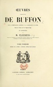 Cover of: Œuvres complètes de Buffon avec la nomenclature Linnéenne et la classification de Cuvier