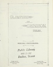 Cover of: Glimpses of Denison, Texas by Albertype Co. (New York, N.Y.)