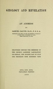Cover of: Geology and revelation by Samuel Calvin
