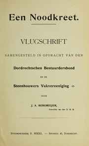 Cover of: Een noodkreet by J.A. Bergmeijer