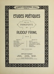 Cover of: Etudes poetiques for the pianoforte, op. 75