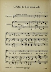 Cover of: Liebesfru hling: von Friedrich Ru ckert. Siebzehn Gedichte fu r eine Singstimme mit Klavier-begleitung