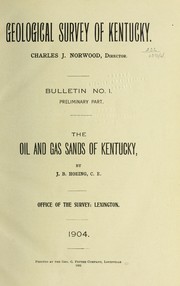 Cover of: The oil and gas sands of Kentucky by Joseph Bernard Hoeing