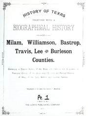 Cover of: History of Texas by containing a concise history of the state, with portraits and biographies of prominent citizens of the above named counties, and personal histories of many of the early settlers and leading families