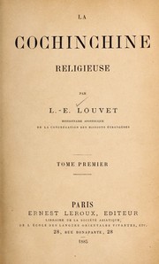 Cover of: La Cochinchine religieuse