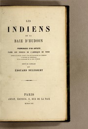 Cover of Les Indiens de la Baie d'Hudson