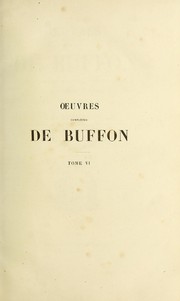 Cover of: Œuvres complètes de Buffon avec la nomenclature Linnéenne et la classification de Cuvier