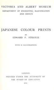 Cover of: Japanese colour prints