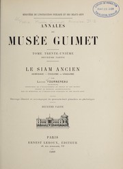 Cover of: Le Siam ancien by Lucien Fournereau