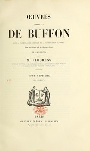 Cover of: Œuvres complètes de Buffon avec la nomenclature Linnéenne et la classification de Cuvier