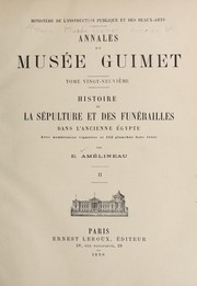 Cover of: Histoire de la se pulture et des fune railles dans l'ancienne Egypte