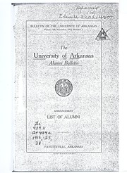 Cover of: List of alumni