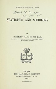 Cover of: Science of statistics ...