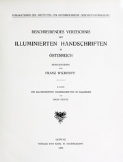 Cover of: Die illuminierten Handschriften in Salzburg