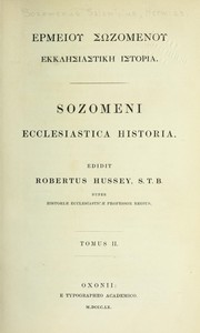 Cover of: Sozomeni Ecclesiastica historia