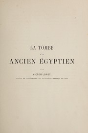 Cover of: La tombe d'un ancien Egyptien