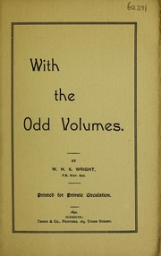 With the Odd volumes by W. H. K. Wright