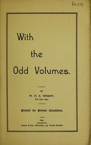 Cover of: With the Odd volumes.