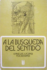Cover of: A la busqueda del sentido. - 2.Ed.