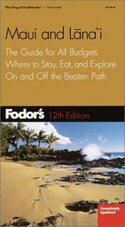 Cover of: Fodor's Maui & Lanai 12th ed.